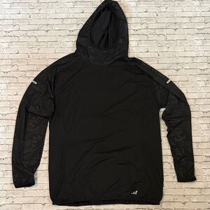 Men's Black Hooded Jacket
